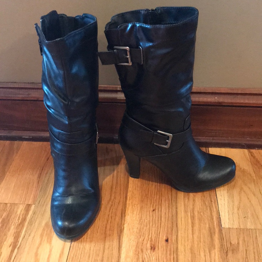 Calf high boots